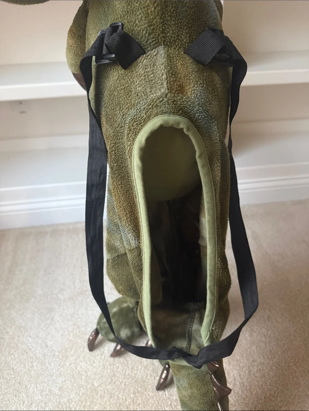 Kids 3-7 years Green Dinosaur Costume with Tail